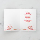 Op mijn echtgenoot/echtgenote persoonlijke Valenti Feestdagen Kaart (Binnen)