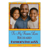 Op mijn eeuwig liefdesfoto Vaderdag (Voorkant)