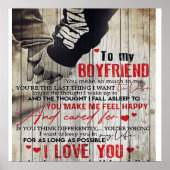 Op mijn eigen design | Trendy Husband Gift Poster (Voorkant)