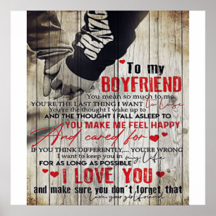 Op mijn eigen design Trendy Husband Gift Poster