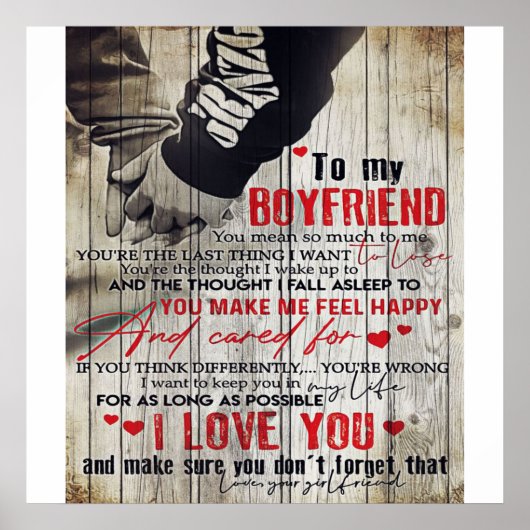 Op mijn eigen design | Trendy Husband Gift Poster (Voorkant)