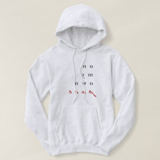 Op mijn eigen tempo! motivatie omgekeerde typograf hoodie