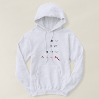 Op mijn eigen tempo! motivatie omgekeerde typograf hoodie