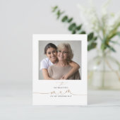 Op mijn foto van de huwelijksochtend (Staand voorkant)