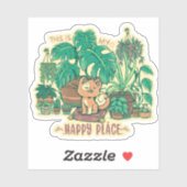 Op mijn gelukkige plek sticker (Vel)