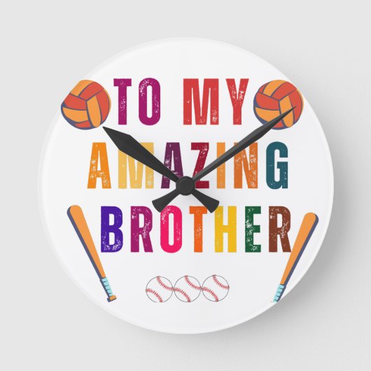 Op mijn geweldige broerdag ronde klok (Voorkant)