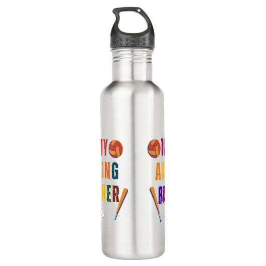 Op mijn geweldige broerdag waterfles  (Achterkant)