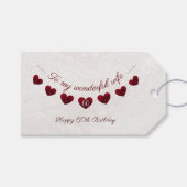 Op mijn geweldige vrouw 60e verjaardag romantisch cadeaulabel (Voorkant (Horizontaal))