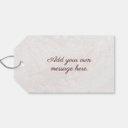 Op mijn geweldige vrouw 60e verjaardag romantisch cadeaulabel (Achterkant Horizontaal)