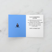 Op mijn Godson African American Vaderdag Kaart (Binnen)