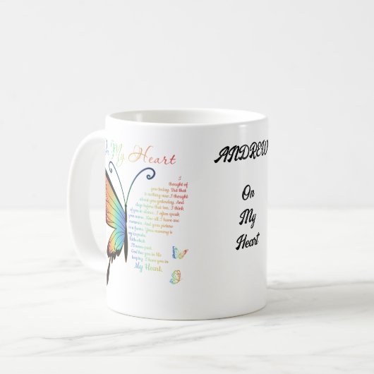 Op mijn hartMok Koffiemok (Voorkant links)