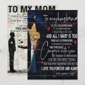 Op mijn Husband offertes | Beste feestdag Feestdagenkaart (Voorkant / Achterkant)