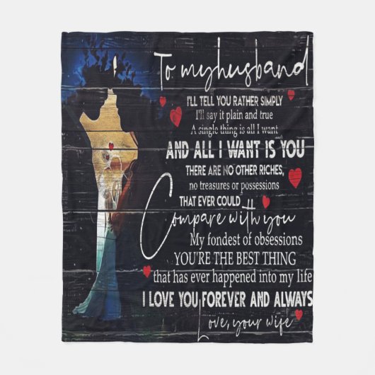 Op mijn Husband offertes | Beste feestdag Fleece Deken (Voorkant)