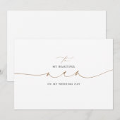 Op mijn huwelijksdag legant (Voorkant / Achterkant)