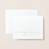 Op mijn huwelijksdagochtend folie kaarten (Voorkant met envelop)