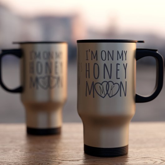 Op mijn huwelijksreis in het hart Monogram Bride Reisbeker