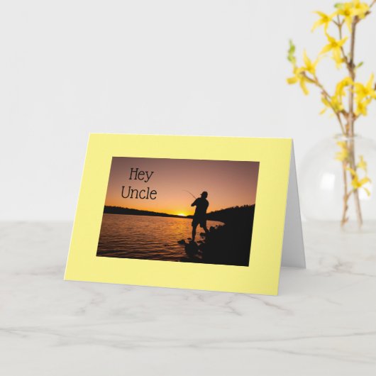 OP MIJN KAART "UNCLE" OP DE VISSERIJ **TWEEDE DAG* (Gele Bloem)