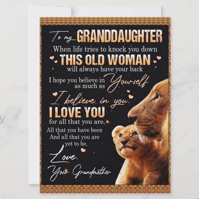 Op mijn kleindochter Gift van oma, Lovers (Voorkant)