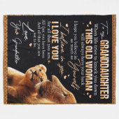 Op mijn kleindochter Gift van oma, Lovers Fleece Deken (Voorkant (Horizontaal))