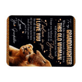 Op mijn kleindochter Gift van oma, Lovers Magneet (Horizontaal)