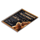 Op mijn kleindochter Gift van oma, Lovers Notitieboek (Linkerzijde)