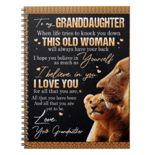 Op mijn kleindochter Gift van oma, Lovers Notitieboek