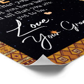 Op mijn kleindochter Gift van oma, Lovers Poster (Hoek)