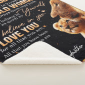 Op mijn kleindochter Gift van oma, Lovers Sherpa Deken (3/4)