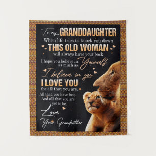 Op mijn kleindochter Gift van oma, Lovers Wandkleed