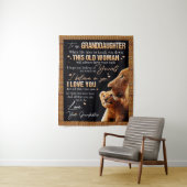 Op mijn kleindochter Gift van oma, Lovers Wandkleed (In situ)