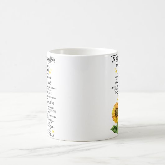 Op mijn kleindochter koffiemok (Center)