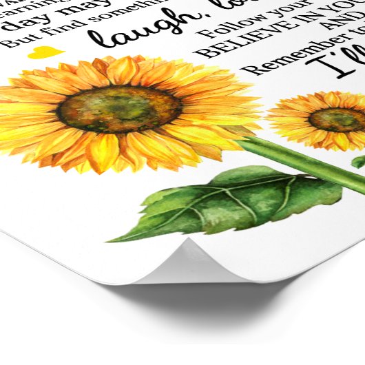 Op mijn kleindochter poster (Hoek)