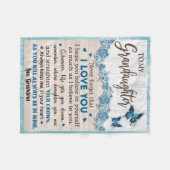 Op mijn kleindochterbank, persoonlijke naam fleece deken (Voorkant (Horizontaal))