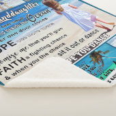 Op mijn kleindochterstrand en Zee mijn zon Sherpa Deken (3/4)