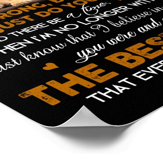 Op mijn kleinzoon poster (Hoek)