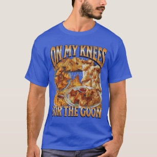 Op Mijn Knieën Grappige Krab Rangoon Meme Bootleg T-shirt