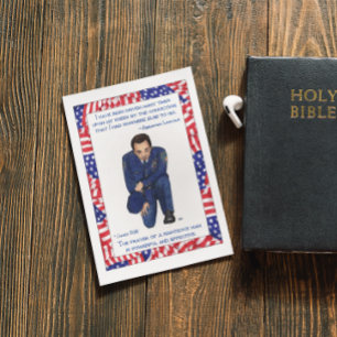 Op mijn knieën Inspirerend Post Kaart