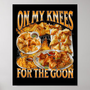 Op mijn knieën voor de goon-bootleg Funny Crab Ran Poster