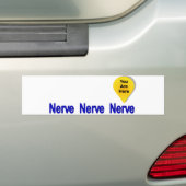 Op mijn laatste Nerve Bumpersticker (Op auto)