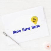 Op mijn laatste Nerve Ovale Sticker (Envelop)