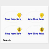Op mijn laatste Nerve Ovale Sticker (Vel)