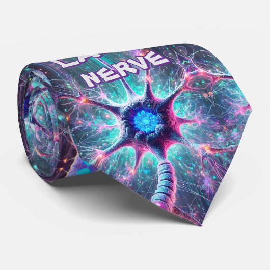 "Op mijn laatste zenuw" Funny Science Medische Str Stropdas (Opgerold)
