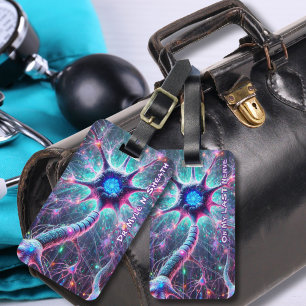 "Op mijn laatste zenuw" Grappige wetenschap Bagagelabel