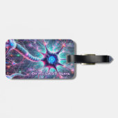 "Op mijn laatste zenuw" Grappige wetenschap Bagagelabel (Achterkant horizontaal)