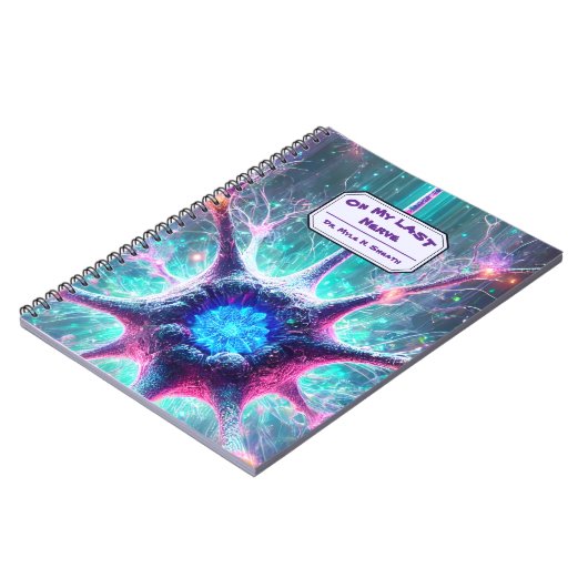 "Op mijn laatste zenuw" Humoristische wetenschap B Notitieboek (Linkerzijde)