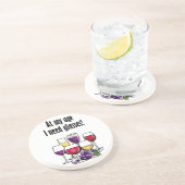 Op mijn leeftijd heb ik bril nodig. zandsteen onderzetter (Zijkant)