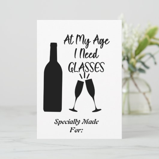 Op mijn leeftijd heb ik bril, zondag en speciale c (Staand voorkant)