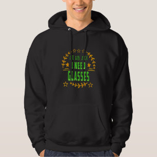 Op mijn leeftijd heb ik glazen alcohol Sarcastisch Hoodie