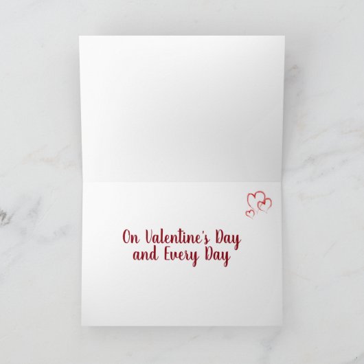 **OP MIJN LEVEN** OP VALENTIJNSDAG FEESTDAGEN KAART (Binnen)