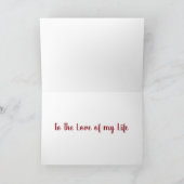 **OP MIJN LEVEN** OP VALENTIJNSDAG FEESTDAGEN KAART (Binnen)